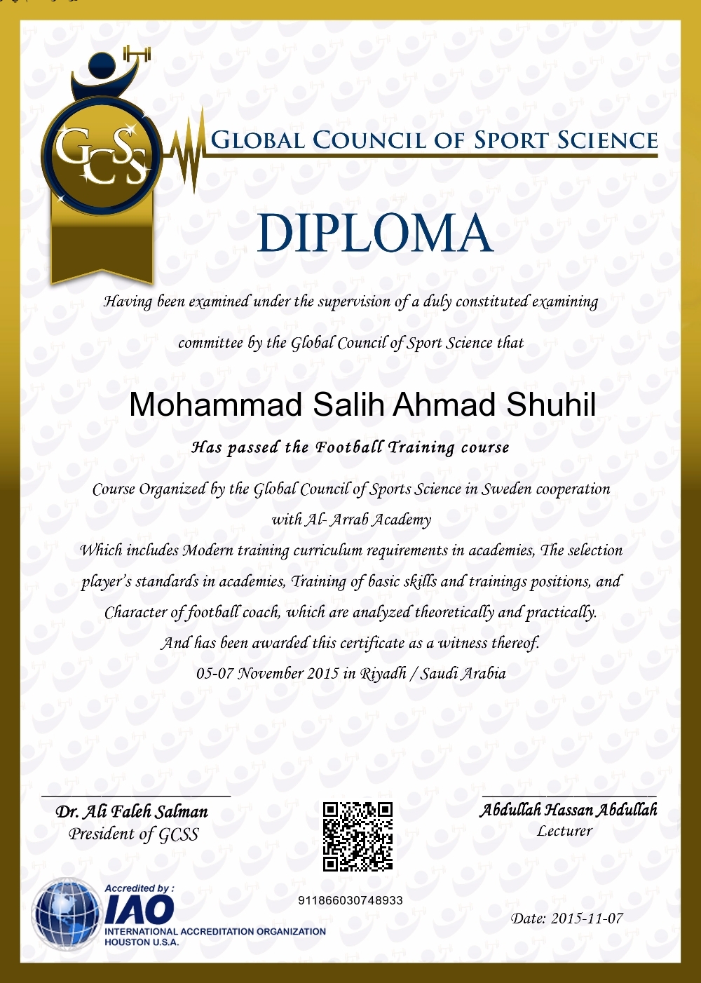 Mohammad Salih Ahmad Shuhil